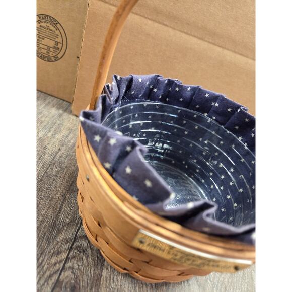 Longaberger Discovery Basket 1492-1992 With Liner Protector - Picture 3 of 7